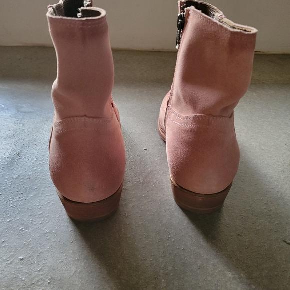 🌟 AUTHENTIC ✨️ NEW Frye Suede Billy Short Boots Dusty Rose Pink 👢 Size 10 - Picture 8 of 16